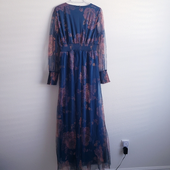 Baltic Born Layla Tulle Maxi Dress Long Sleeve New Without Tags - Picture 7 of 9